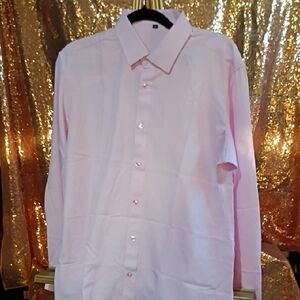 Men's Classic Light Pink Button-Down Shirt